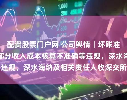 配资股票门户网 公司舆情｜坏账准备计提不审慎、部分收入成本核算不准确等违规，深水海纳及相关责任人收深交所监管函