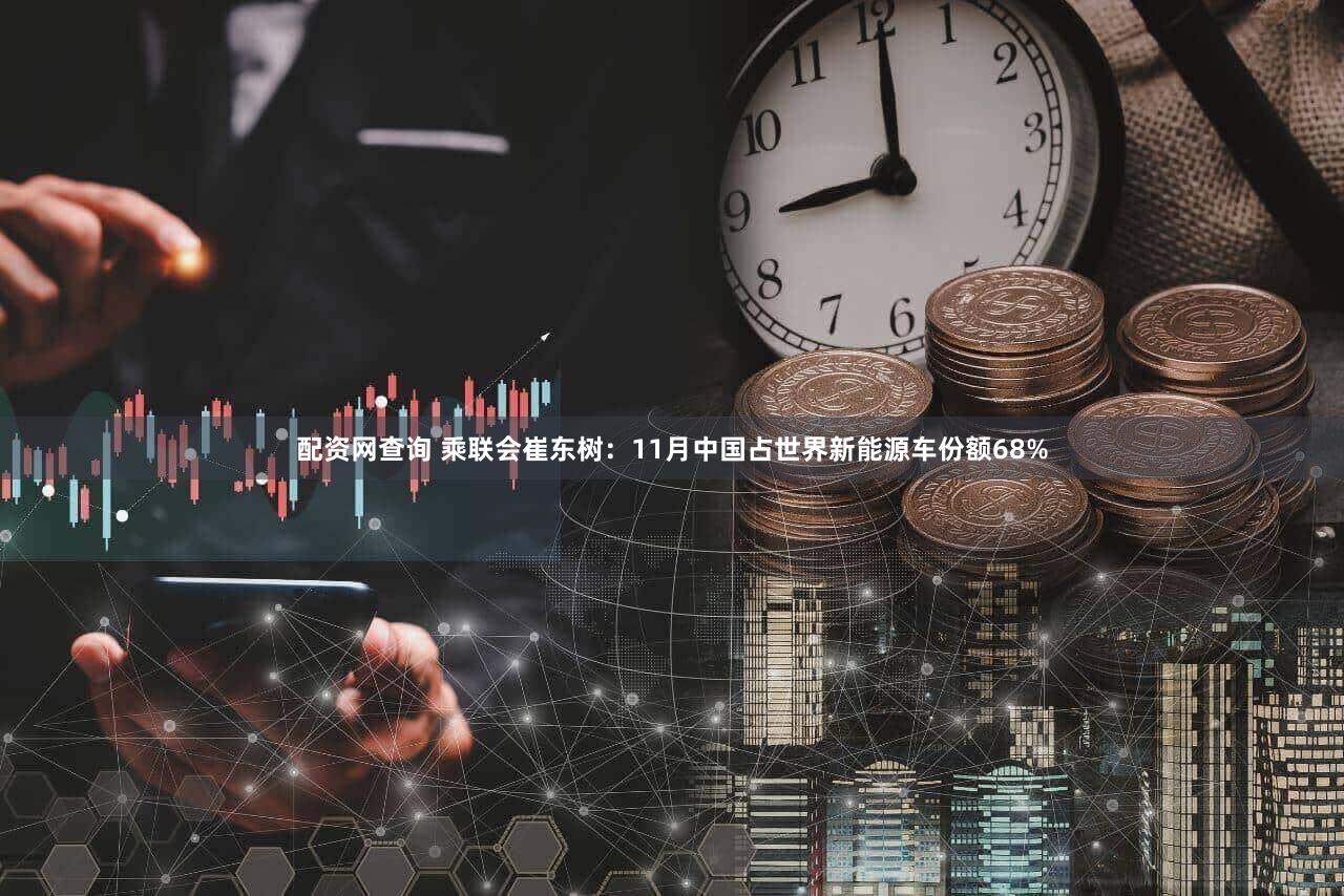 配资网查询 乘联会崔东树：11月中国占世界新能源车份额68%
