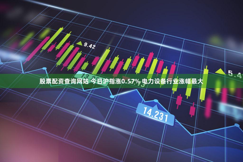 股票配资查询网站 今日沪指涨0.57% 电力设备行业涨幅最大