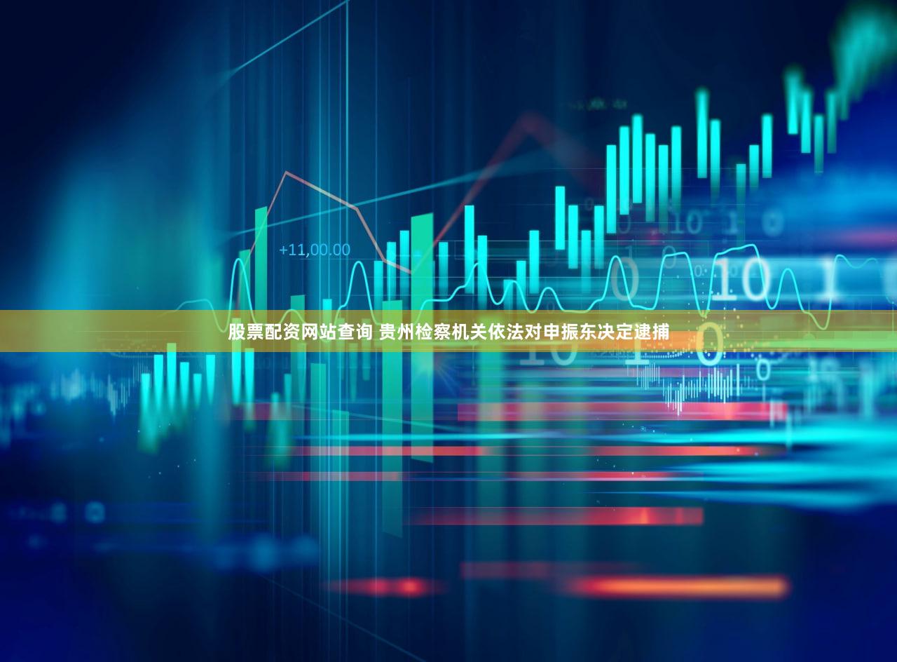 股票配资网站查询 贵州检察机关依法对申振东决定逮捕