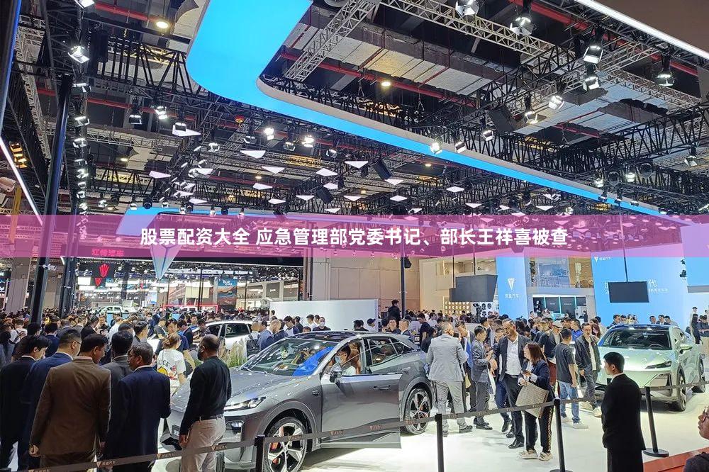 股票配资大全 应急管理部党委书记、部长王祥喜被查