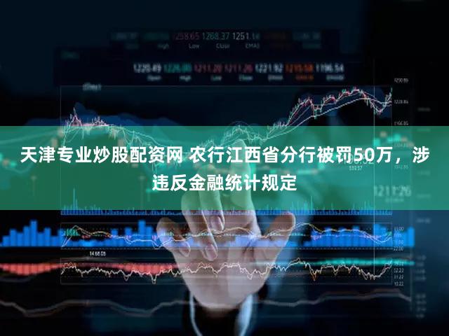 天津专业炒股配资网 农行江西省分行被罚50万，涉违反金融统计规定