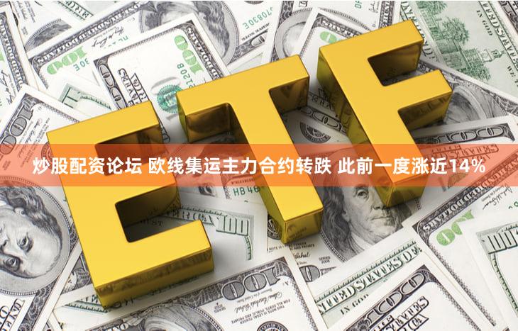 炒股配资论坛 欧线集运主力合约转跌 此前一度涨近14%